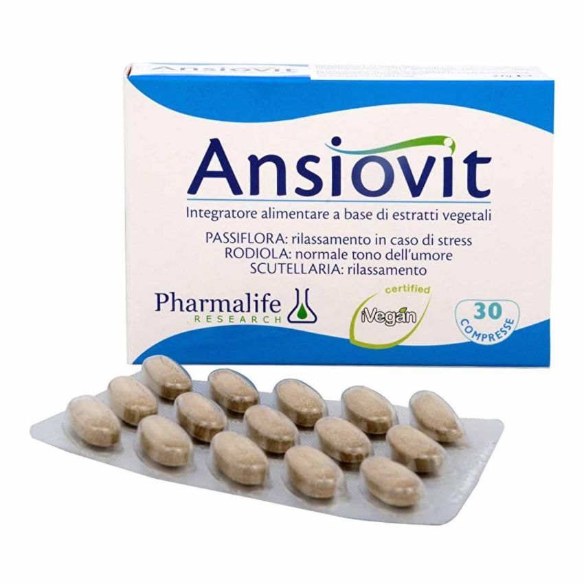 Ansiovit - Integratore per l'Ansia da 30 Compresse
