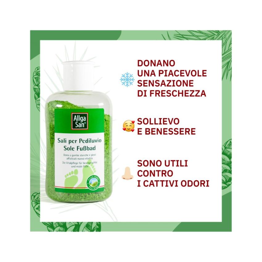 AllgaSan Profumati Sali da Pediluvio al Pino Mugo - 350g