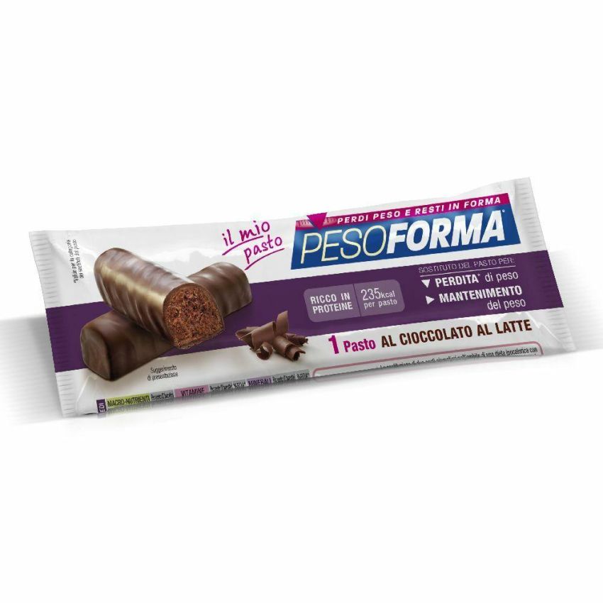 Pesoforma Barretta Sostituto del Pasto al Cioccolato al Latte - 62g