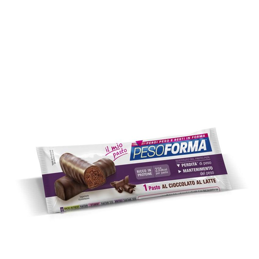 Pesoforma Barretta Sostituto del Pasto al Cioccolato al Latte - 62g