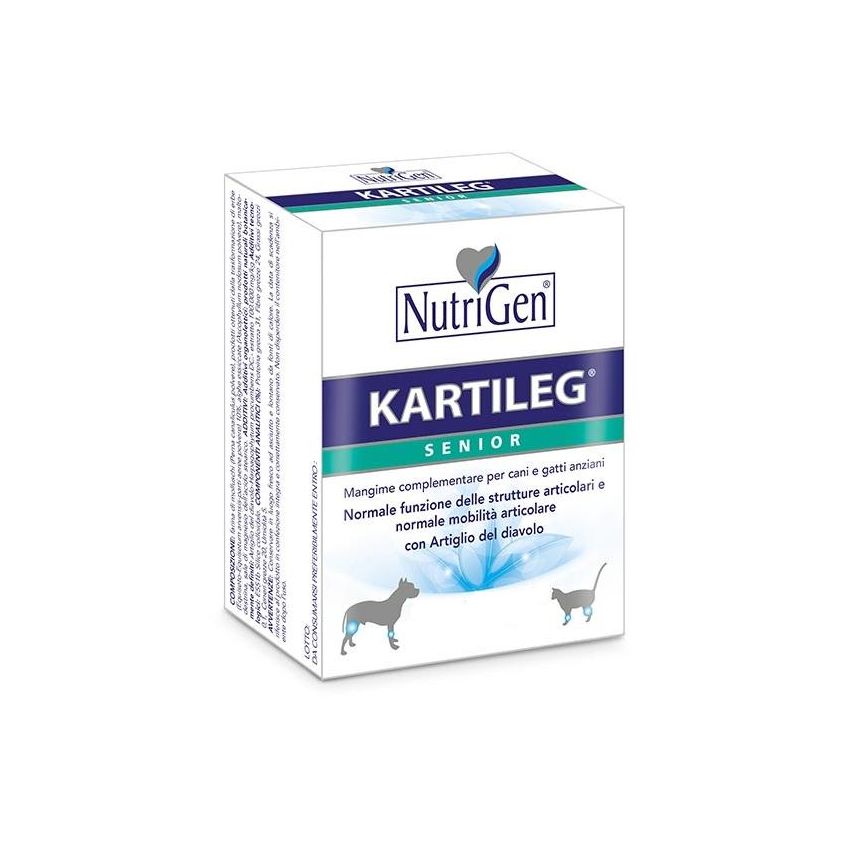 Kartileg Senior: Mangime Complementare per Cani e Gatti Anziani - 60 Tavolette