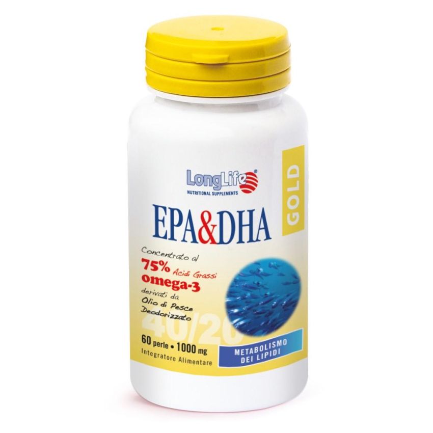 Longlife Gold EPA e DHA - 60 Capsule per la Longevità