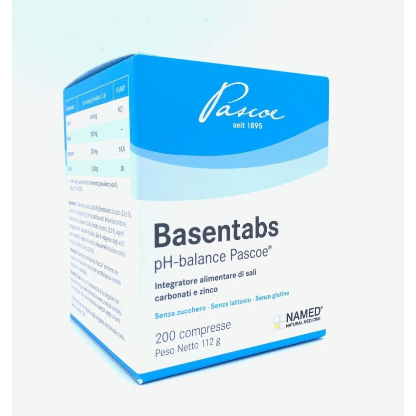 Basentabs Pascoe: Pacchetto da 200 Compresse Equilibranti del pH
