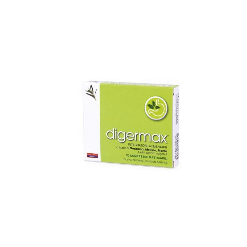Digermax - 30 Compresse Masticabili per la Digestione