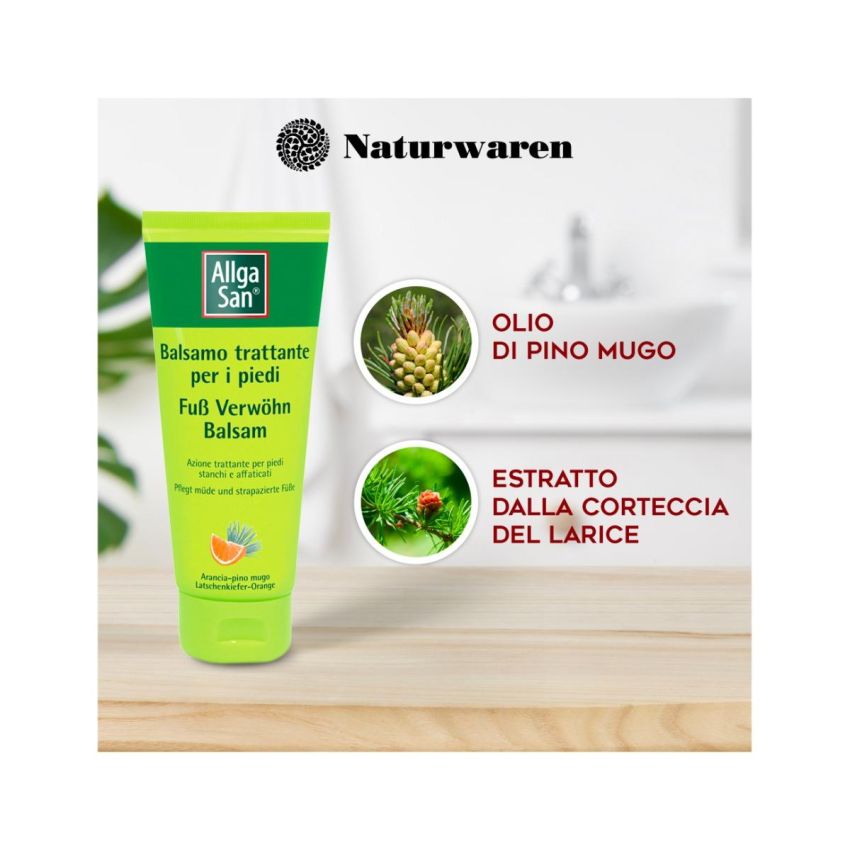 AllgaSan Balsamo Crema Rivitalizzante per Piedi Secchi - 100ml