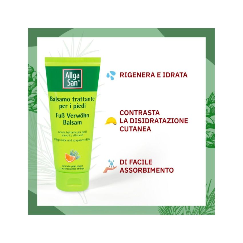 AllgaSan Balsamo Crema Rivitalizzante per Piedi Secchi - 100ml