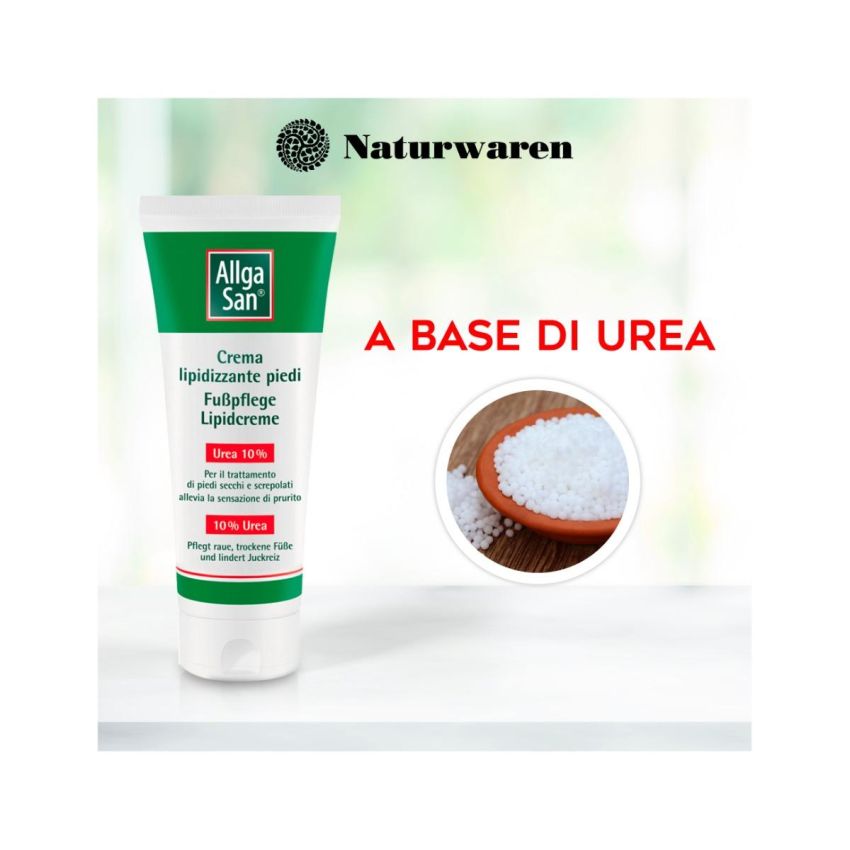 AllgaSan Crema Idratante Intensiva con Urea per Piedi Secchi - 100ml