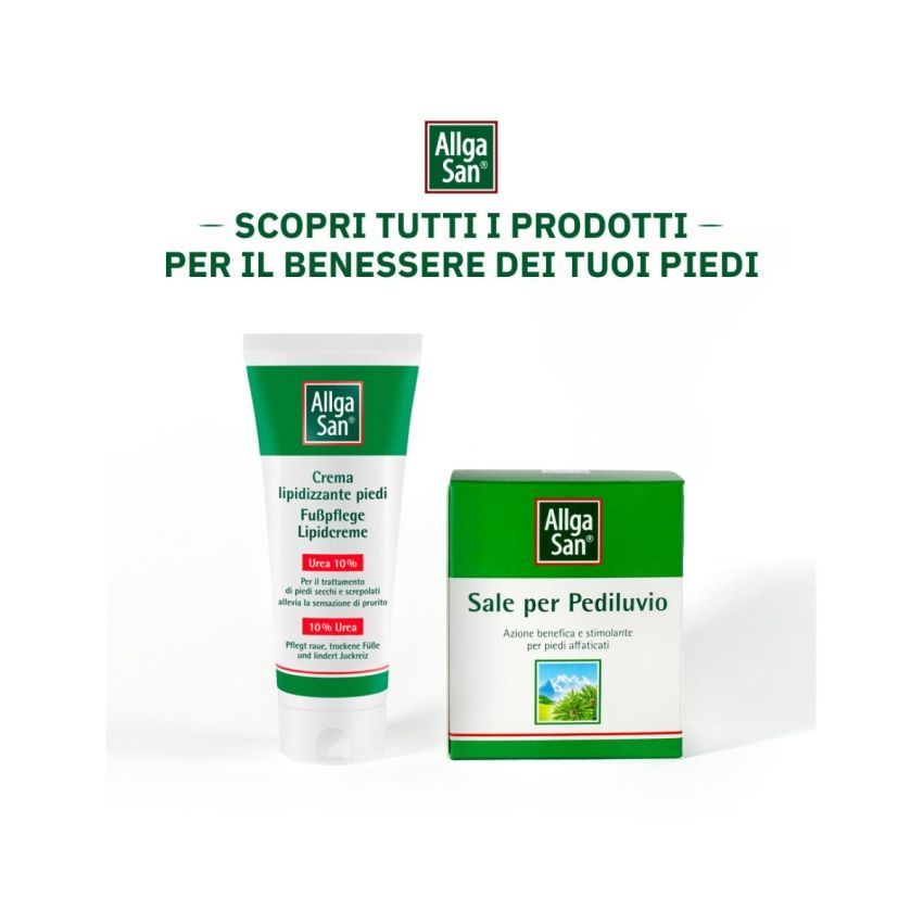AllgaSan Crema Idratante Intensiva con Urea per Piedi Secchi - 100ml