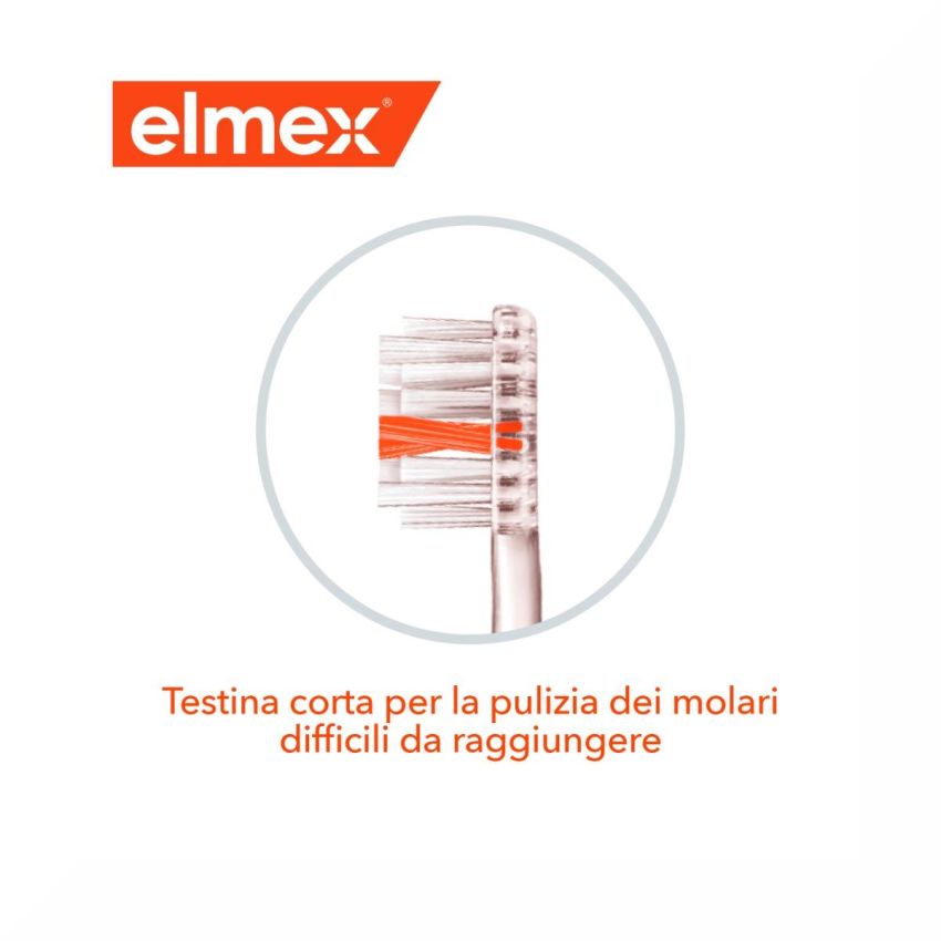 Elmex Spazzolino Inter X Medio per Protezione Dentale - 1 Pezzo