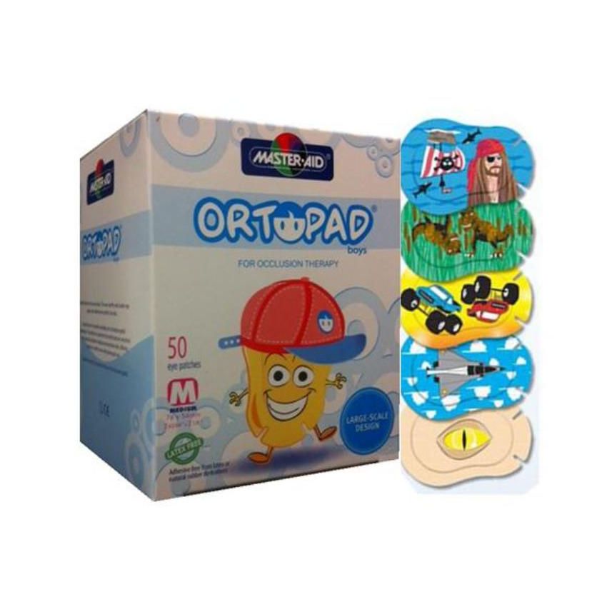 Ortopad Boys Cerotto Oculare Ortottico - Misura M, 20 Pezzi