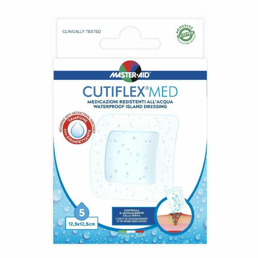 Master-Aid Cutiflex Benda Protettiva, 5 Pezzi, 12.5x12.5cm