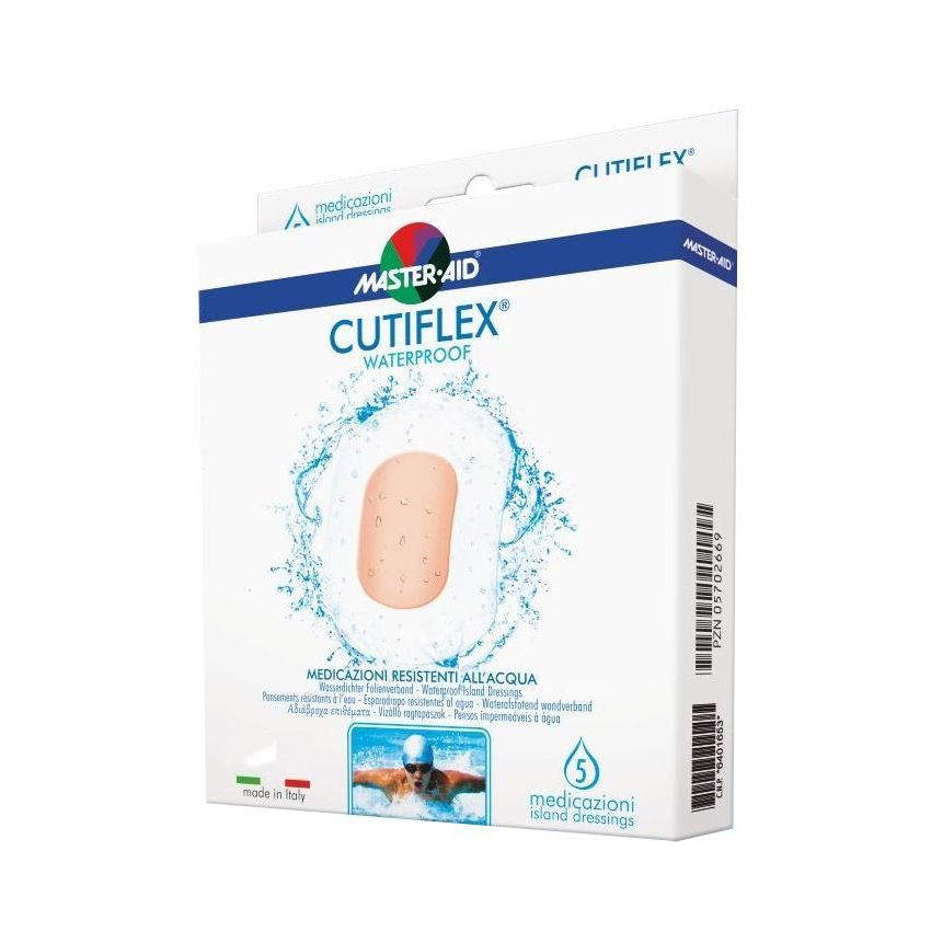 Master Aid Cutiflex Med - Cerotti Medicati 15x17cm, Pacchetto di 3 Pezzi