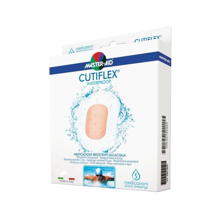Master Aid Cutiflex Med - Cerotti Medicati 15x17cm, Pacchetto di 3 Pezzi