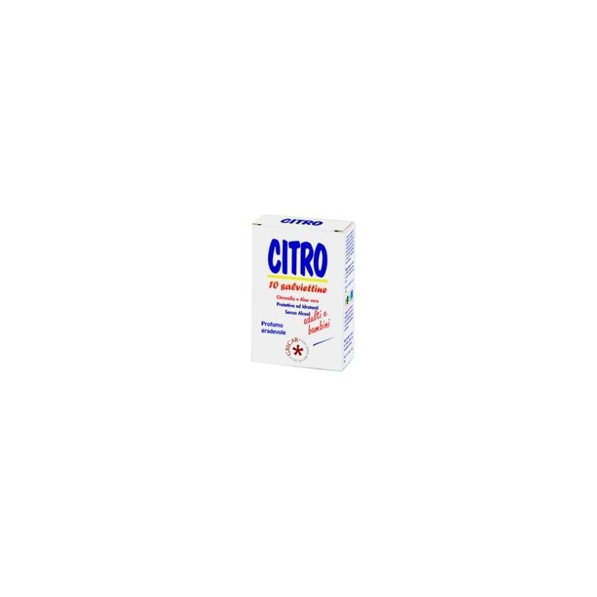 Citro Z - Salviette Antibatteriche, Pacco da 10 Pezzi