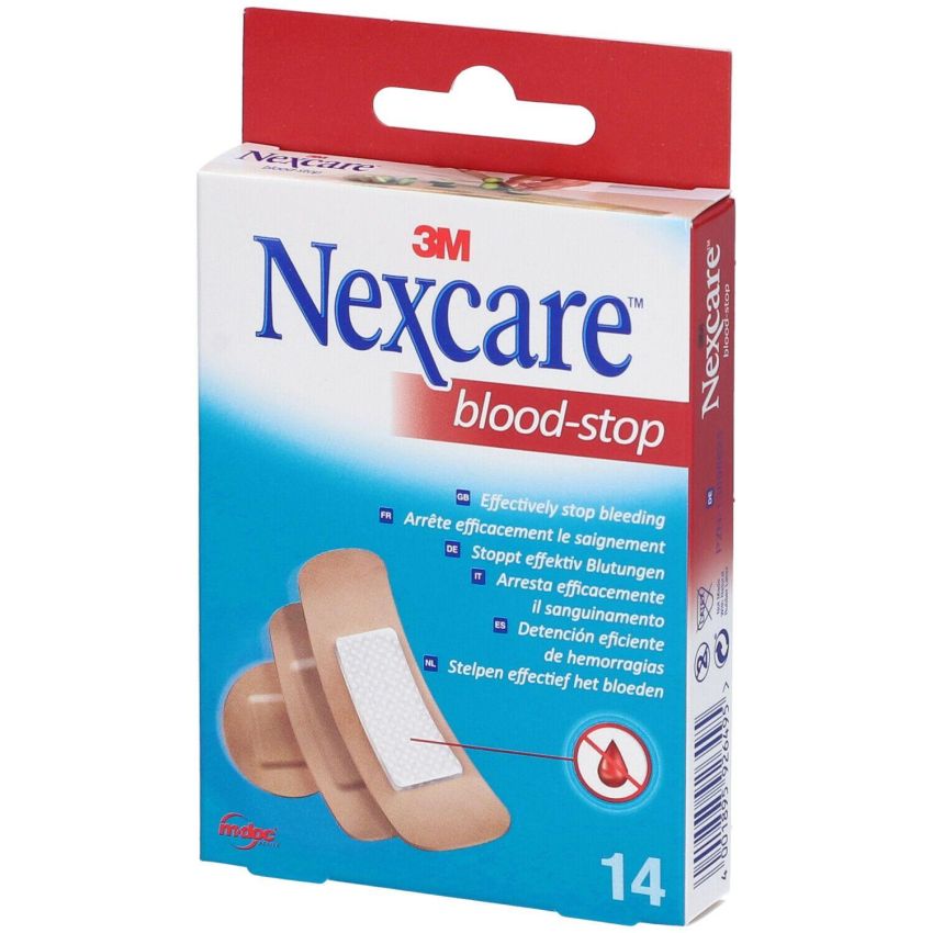 Nexcare Blood Stop - Cerotti Emostatici Preparati, Confezione da 14 Pezzi