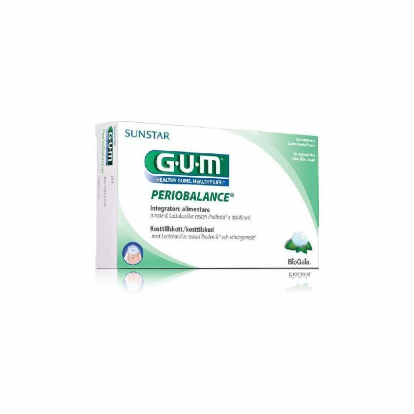 Gum Periobalance Probiotic Dental Health Tablets - 30 compresse