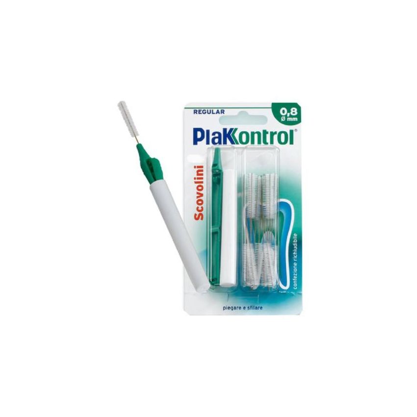 Plakkontrol Minigrip: Scovolini Interdentali da 0,8mm, Pacco da 10 Pezzi