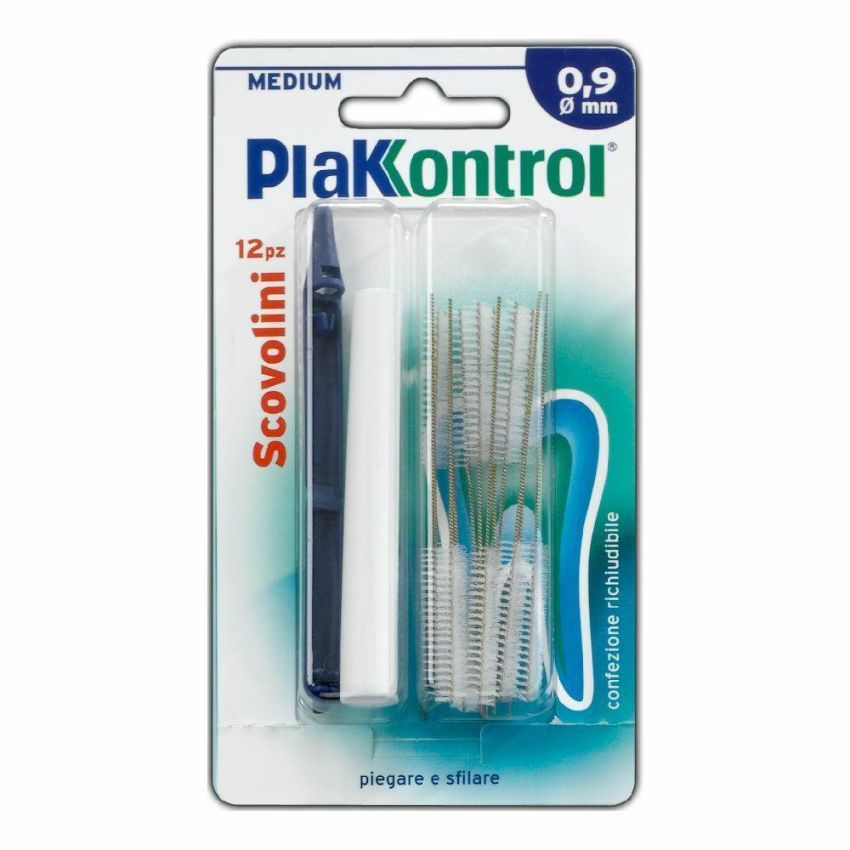 Plakkontrol Scovolini Interdentali 0,9 mm - Pacco da 10 Pezzi
