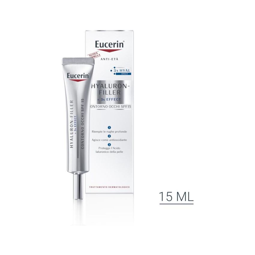 Eucerin Hyaluron-Filler Crema Contorno Occhi 15ml