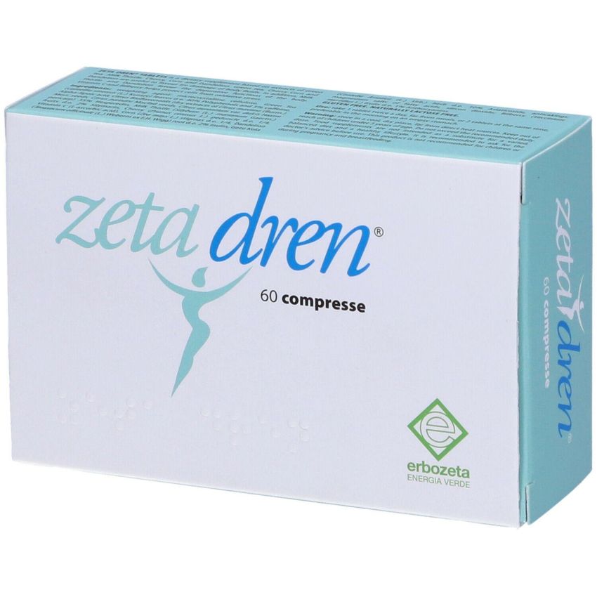 Zeta Dren - Compresse Dimagranti, Confezione da 60 Pezzi