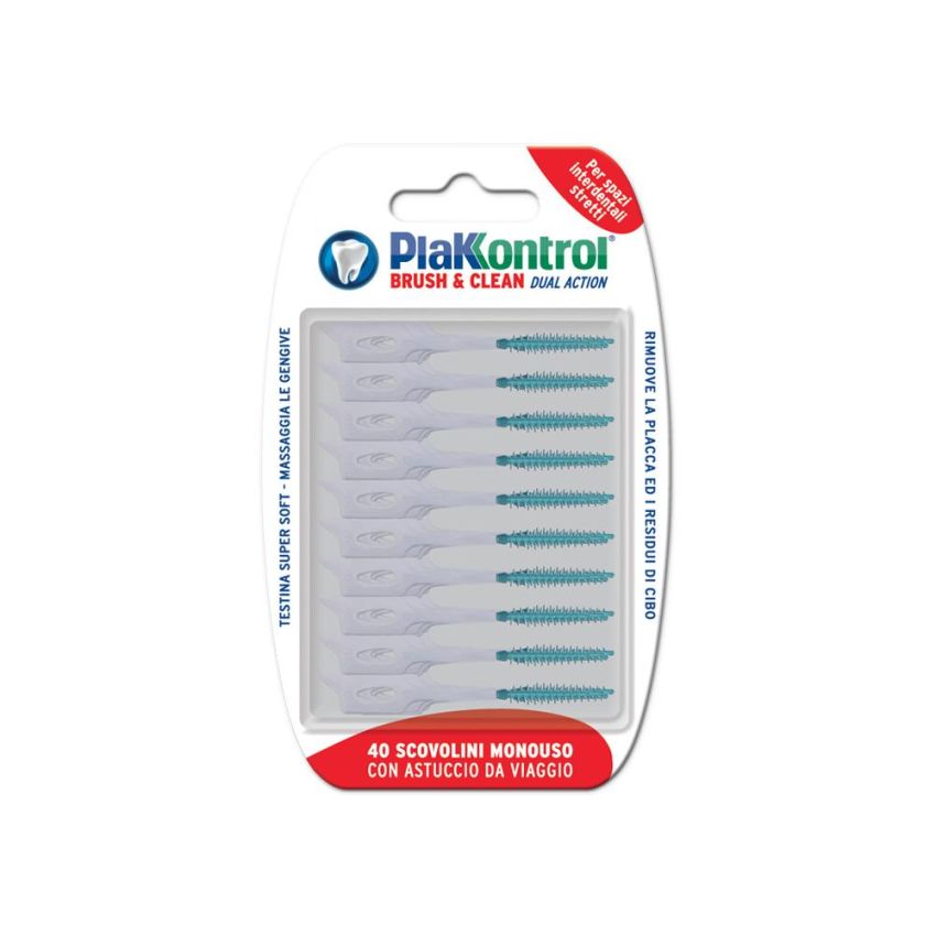 Plakkontrol Brush & Clean - Scovolini per Spazi Stretti, 40 Pezzi