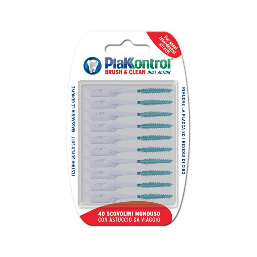 Plakkontrol Brush & Clean - Scovolini per Spazi Stretti, 40 Pezzi