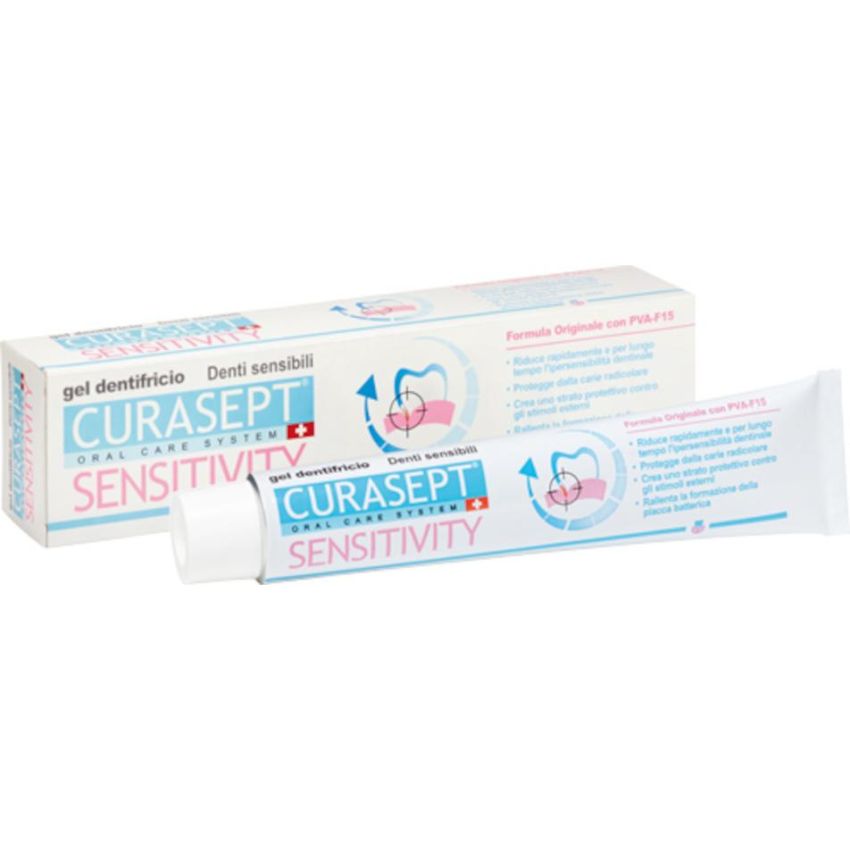 Curasept Sensitivity - Dentifricio Intensivo per Denti Sensibili, 75ml