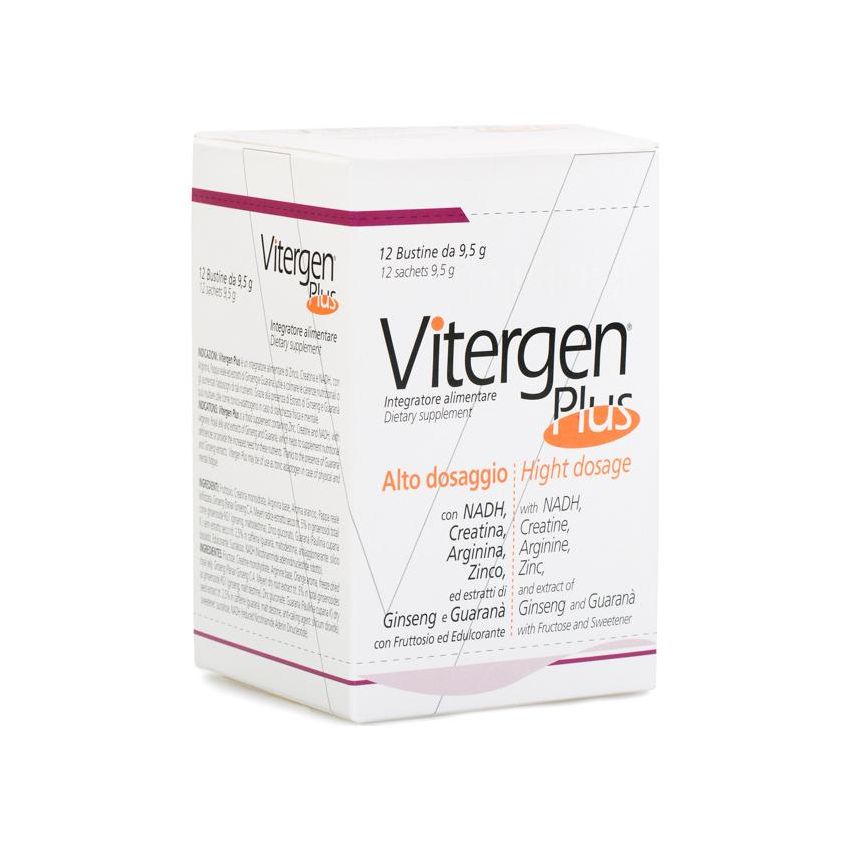Vitergen Plus - Integratore alimentare - 12 Buste da 9,5g