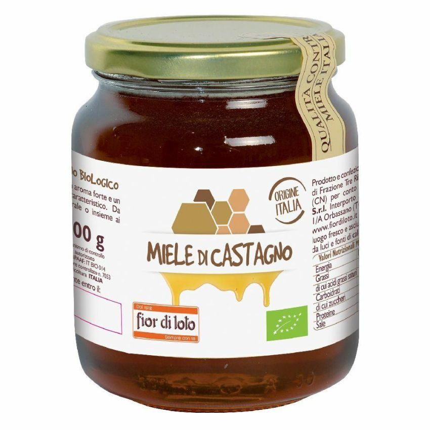 Miele Biologico di Castagno con Fiori di Loto 500g