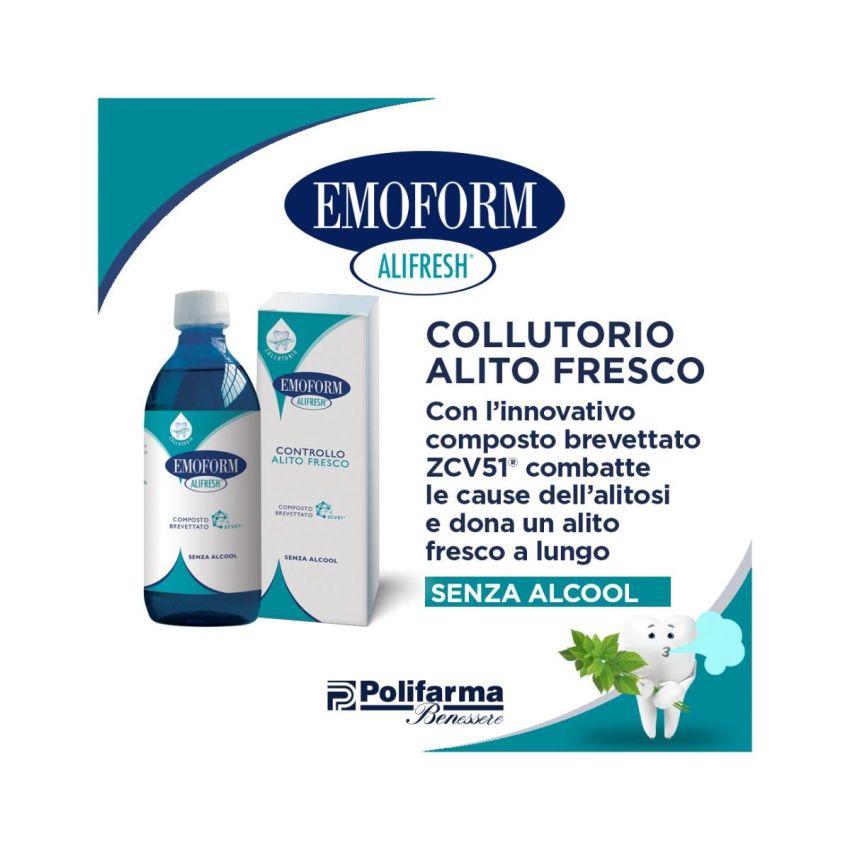 Emoform Alifresh Collutorio Rinfrescante per l'Alito - 300ml