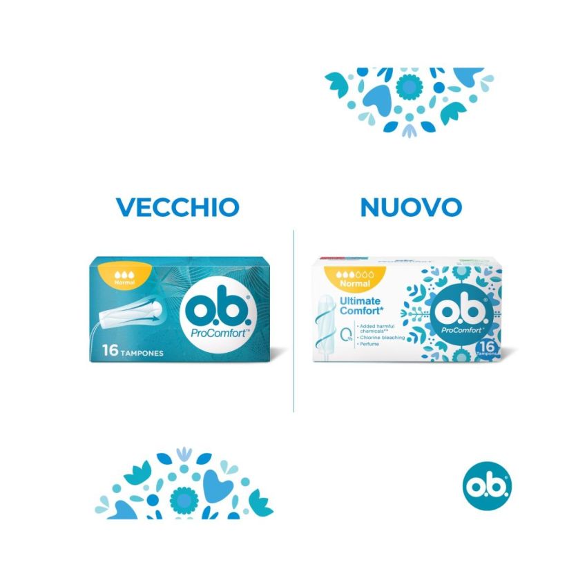 Ob Normal - Confezione da 16 Pezzi Assorbenti Interni