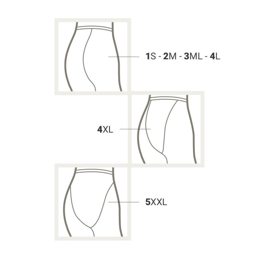 Naomi Collant Modellanti 140 Denari in Visone, Taglia 1 Small