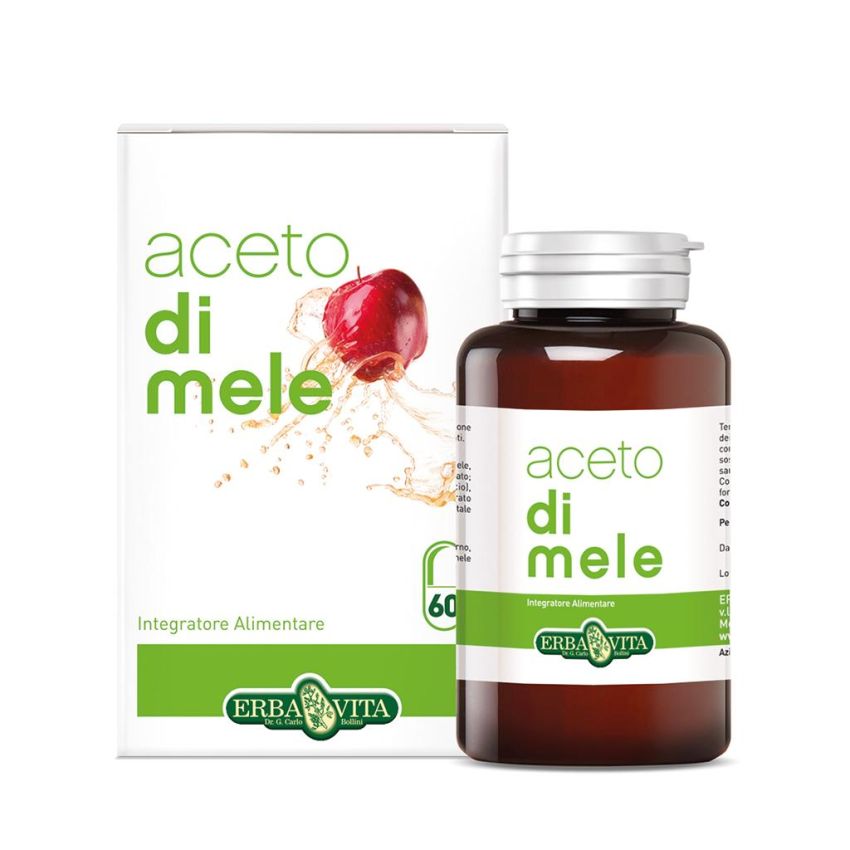 Erba Vita 550mg Aceto di Mele - 60 Capsule