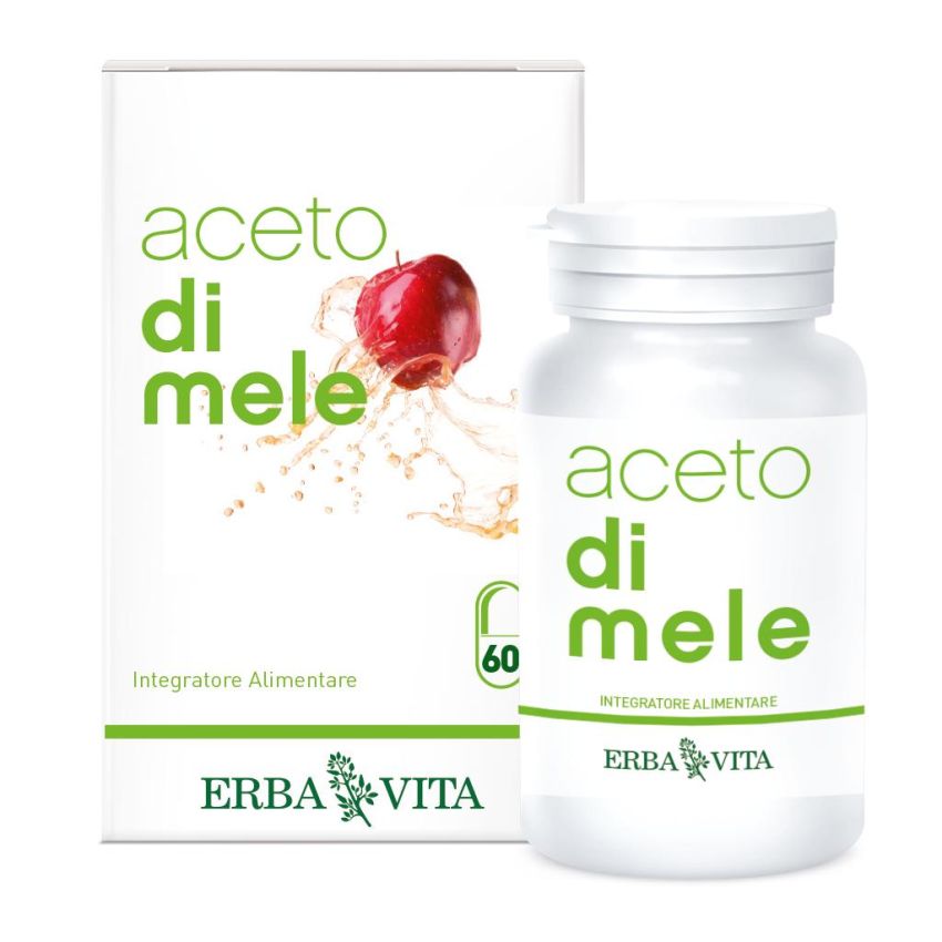 Erba Vita 550mg Aceto di Mele - 60 Capsule