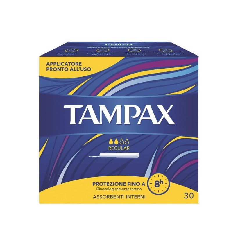 Tampax Regular - Scatola Blu, Confezione da 30 Pezzi