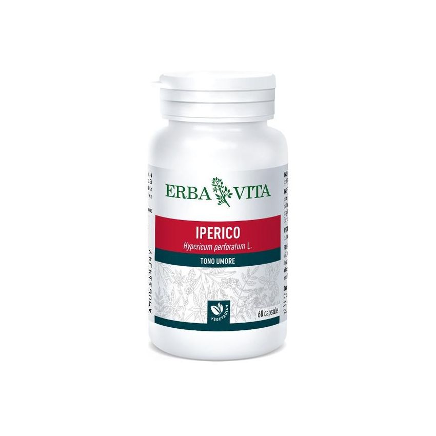 Erba Vita Iperico - Integratore Naturale, 60 Capsule da 400mg