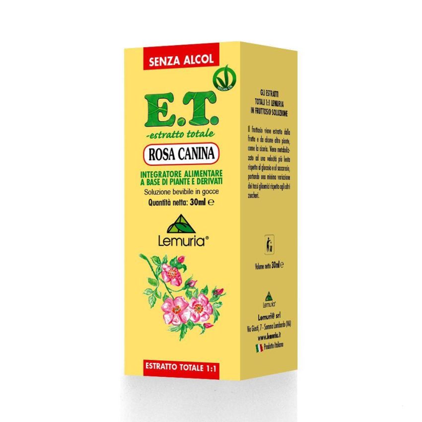 Estratto Totale di Rosa Canina 30ml - Formula Senza Alcol