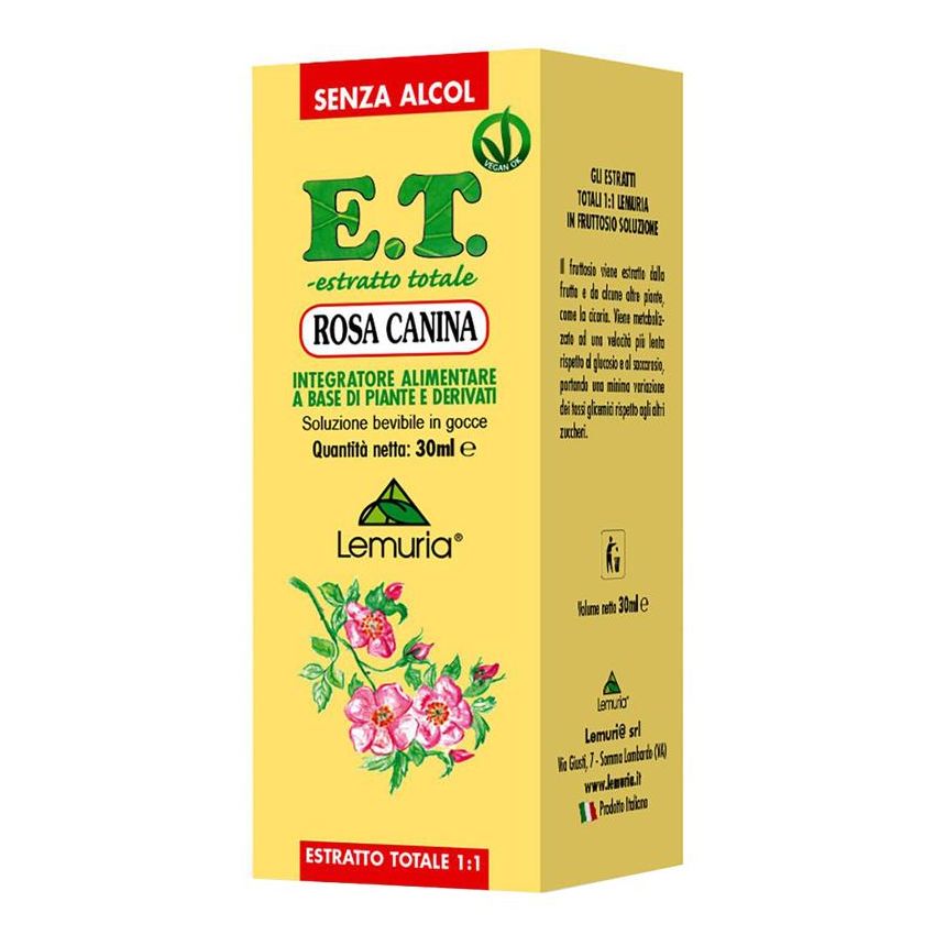 Estratto Totale di Rosa Canina 30ml - Formula Senza Alcol