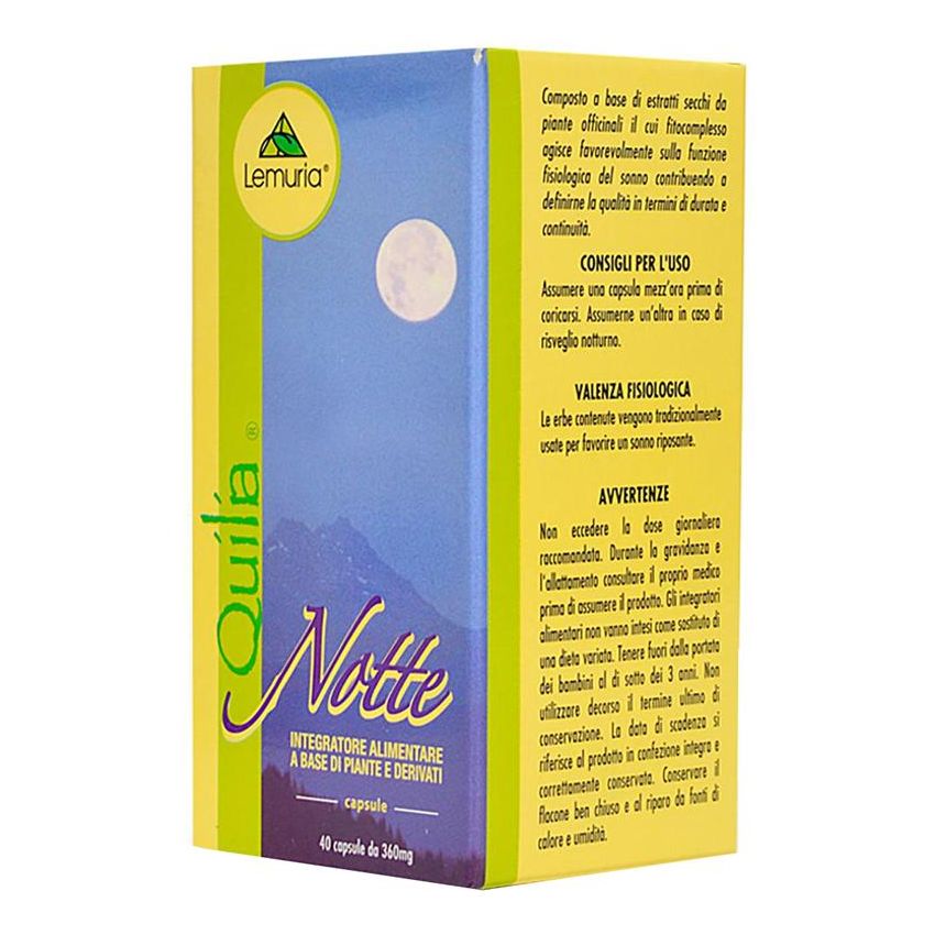 Quilia Notte - Integratore Notturno, 40 Capsule
