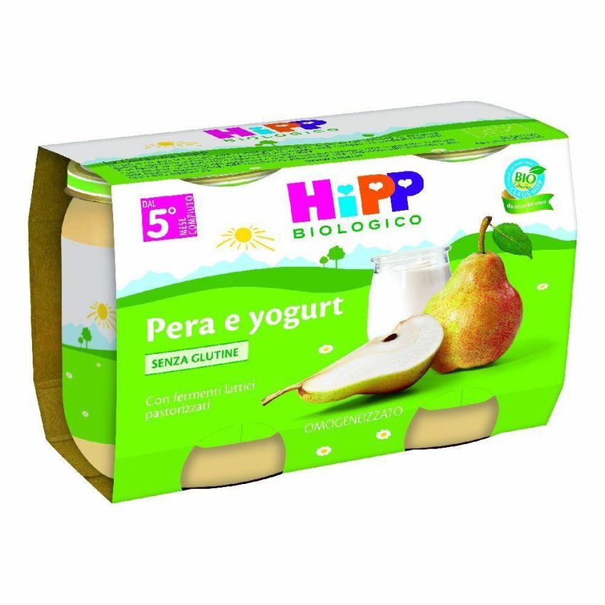 Omogeneizzato Biologico Hipp Pera e Yogurt 2x125g