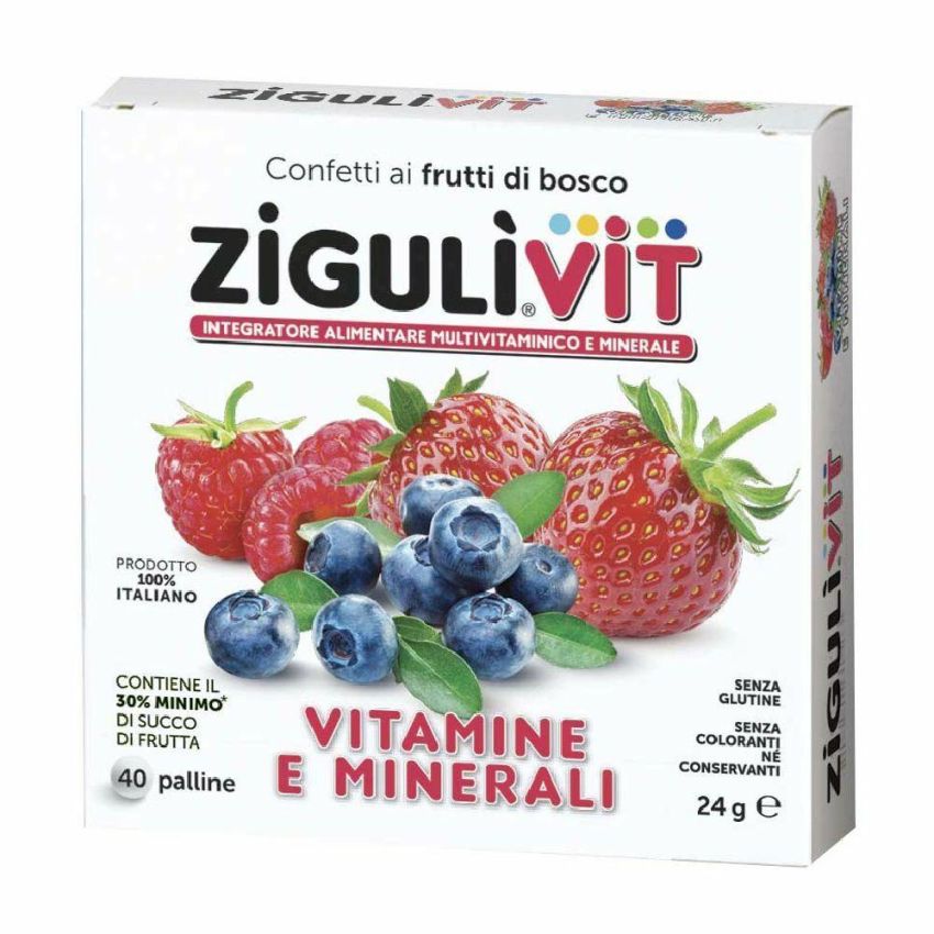 Zigulvit Confetti di Frutti di Bosco - Pacchetto da 40 Pezzi