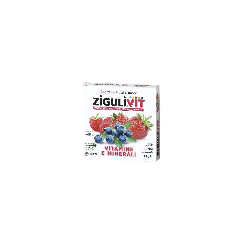 Zigulvit Confetti di Frutti di Bosco - Pacchetto da 40 Pezzi