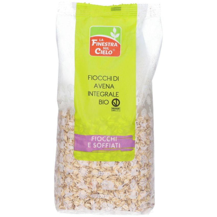 Fiocchi di Avena 100% Integrale Biologica - Sacco da 500g