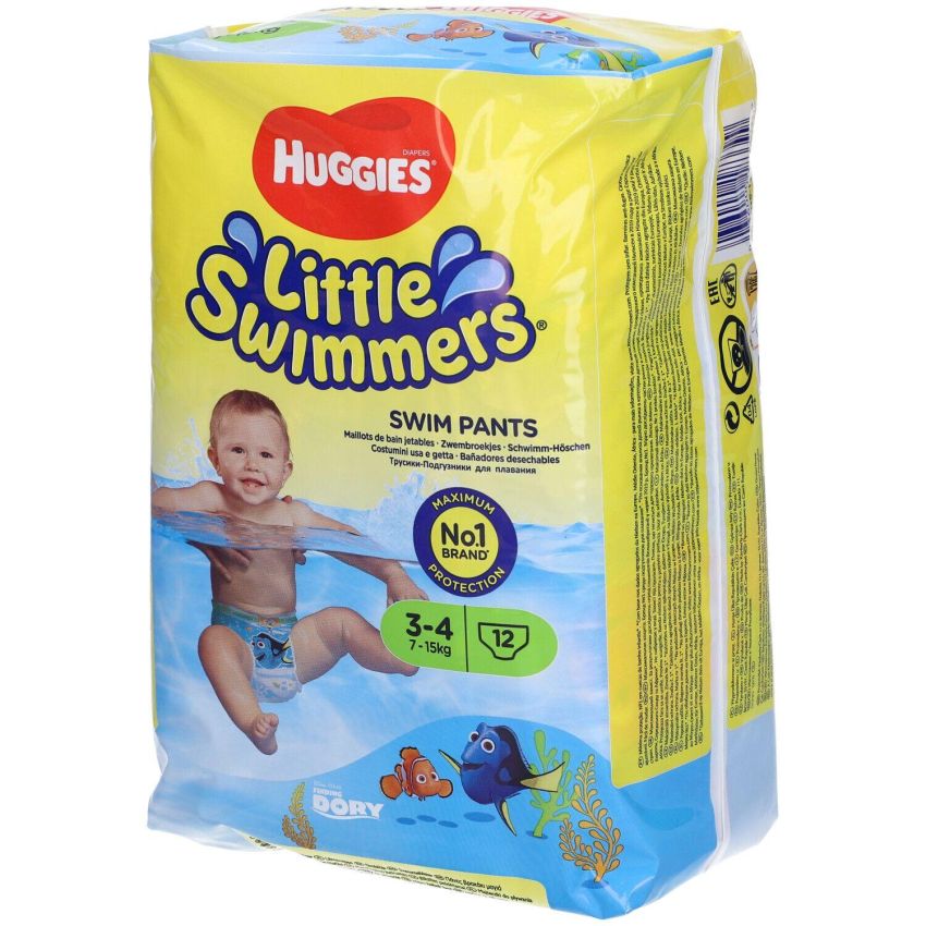 Huggies Little Swimmers Costume da Bagno Monouso Taglia M (7-12 kg)