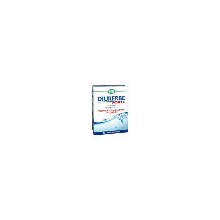 Diurerbe Forte - Integratore Diuretico in Tavolette, 40 Pezzi
