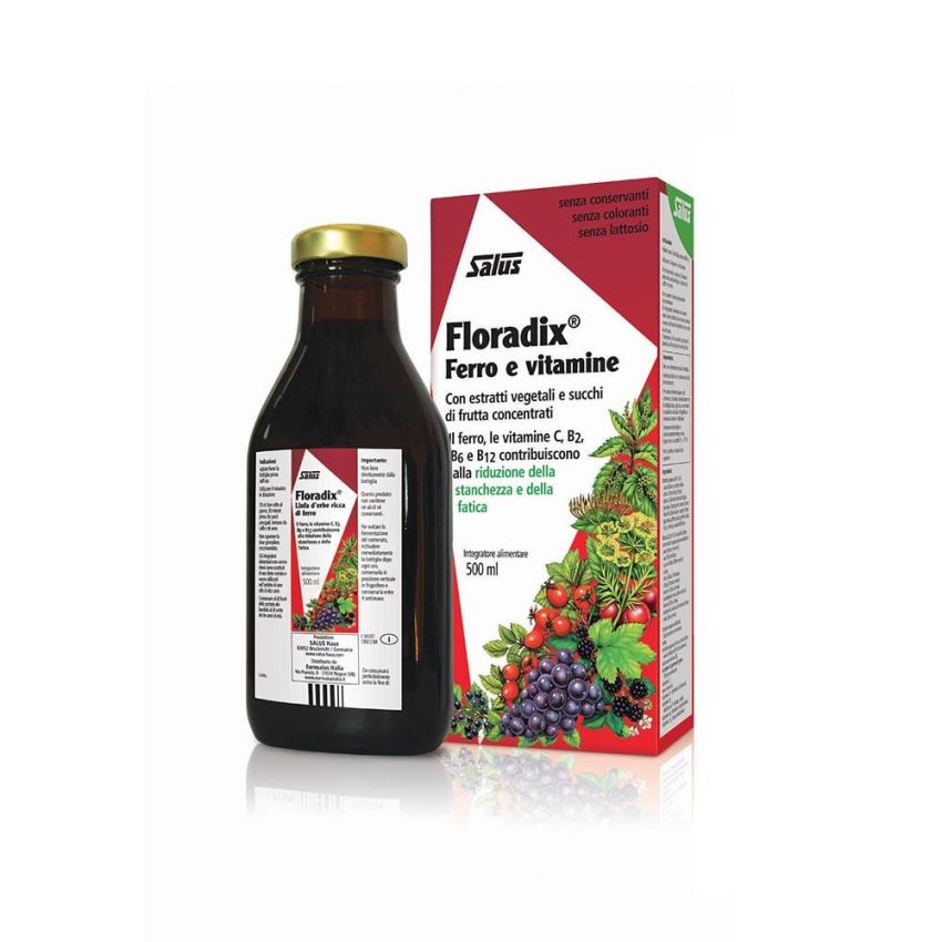Floradix Ferro Liquido Supplemento Salutare, 500ml
