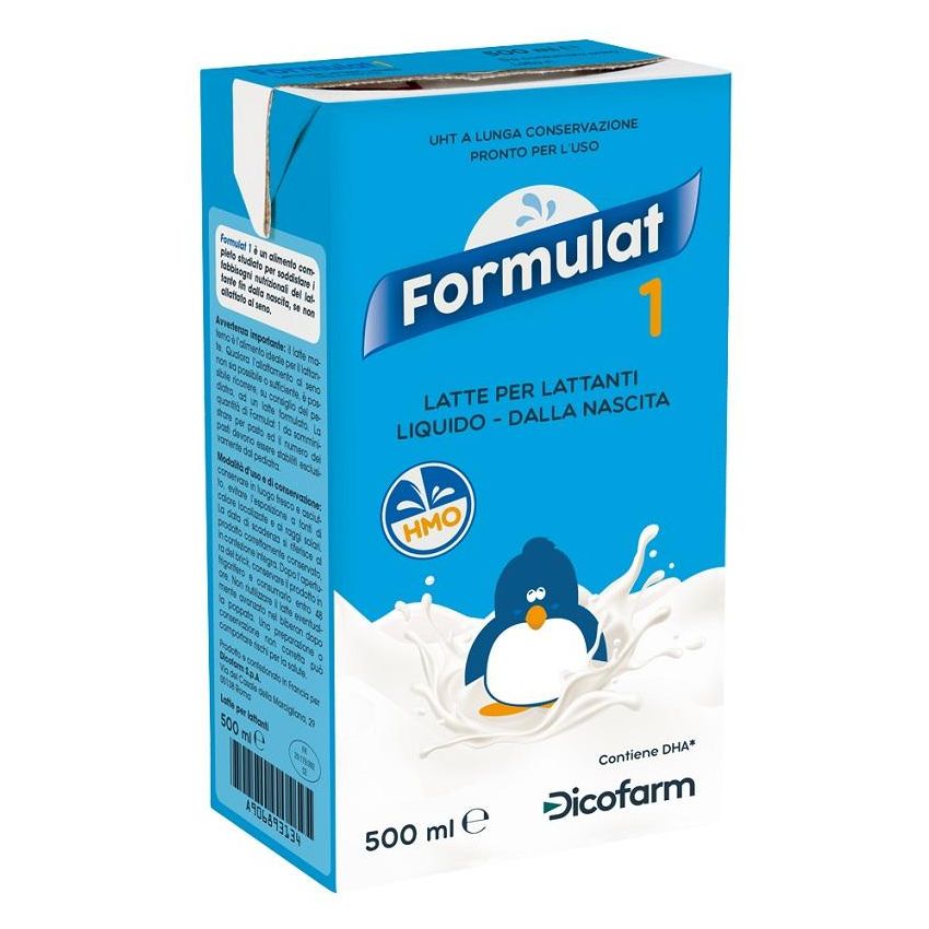 Formulat 1 - Latte Liquido Nutriente per Neonati dalla Nascita - 500ml