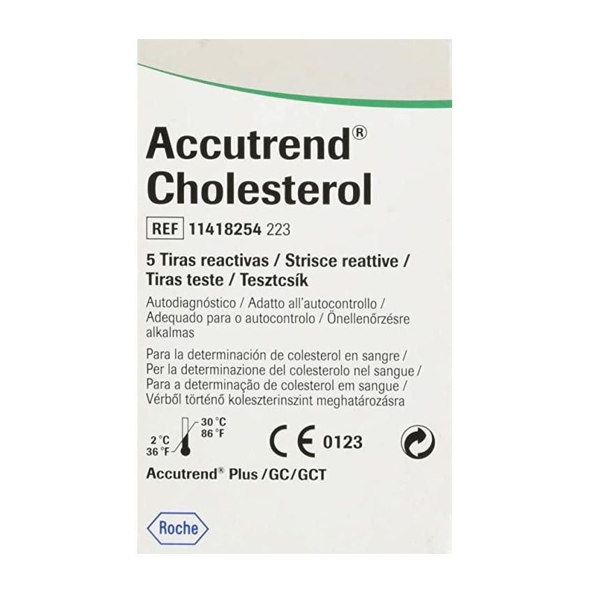 Kit Accutrend per Test del Colesterolo con 5 Strisce di Controllo