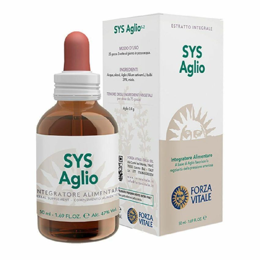 Sys Estratto di Aglio in Gocce - Flacone da 50ml