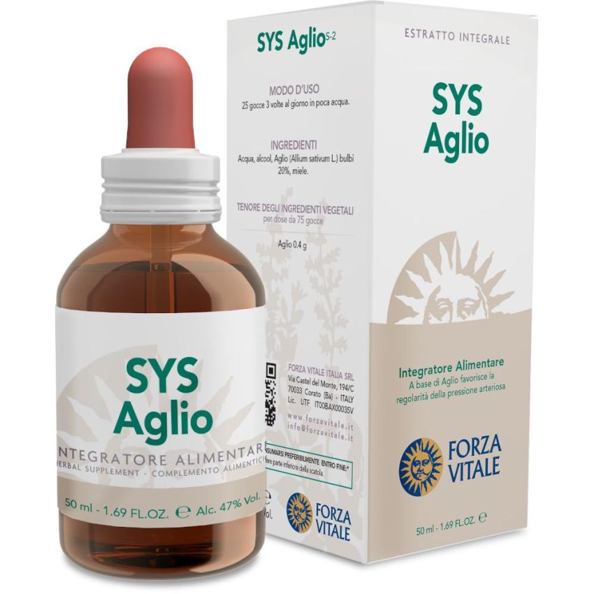 Sys Estratto di Aglio in Gocce - Flacone da 50ml